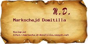Markschejd Domitilla névjegykártya